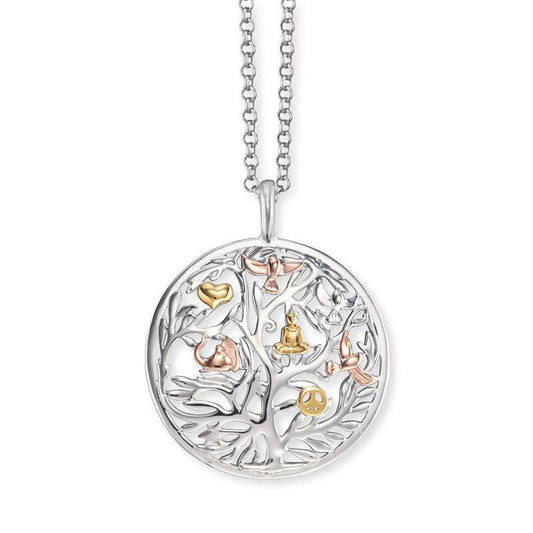Engelsrufer 3 Tone Tree of Life Necklace