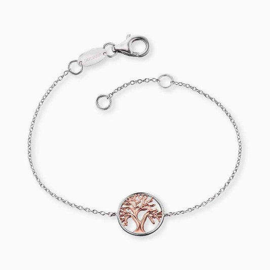 Engelsrufer Angel Whisperer Silver & Rose Tree of Life Bracelet