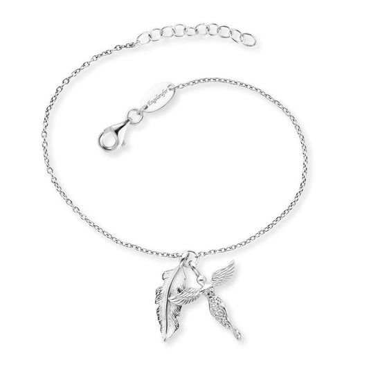 Engelsrufer Bracelet Feather & Angel CZ