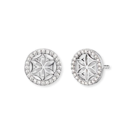 Engelsrufer Flower Of Life CZ Stud Earrings