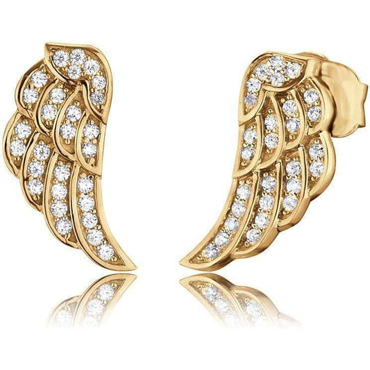 Engelsrufer Gold Angel Wing Ear Studs