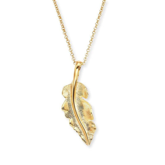 Engelsrufer Necklace Feather Yellow Gold