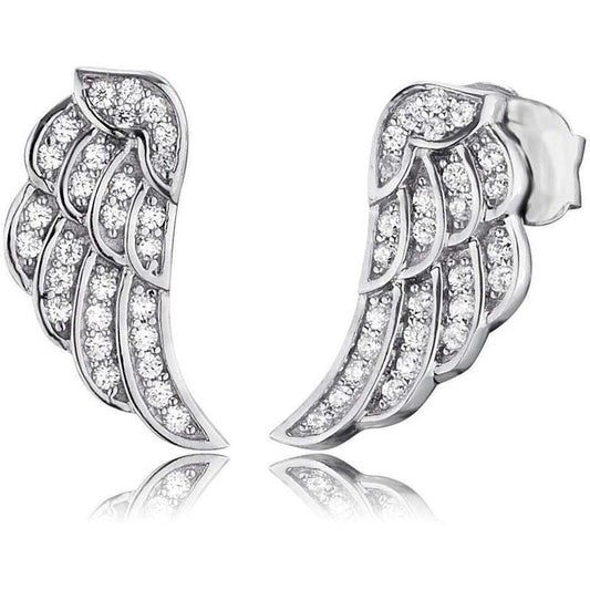 Engelsrufer Rhodium Angel Wing Ear Studs