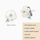 Engelsrufer Ear Studs Rose with Mother-of-Pearl