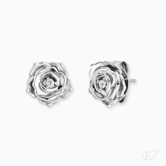 Engelsrufer Ear Studs Rose with Zirconia
