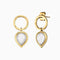 Engelsrufer Silver Pure Moondrop With Moonstone Ear Studs
