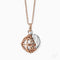 Engelsrufer Necklace Angel Whisperer with Rose Pedant and Chime MOP White
