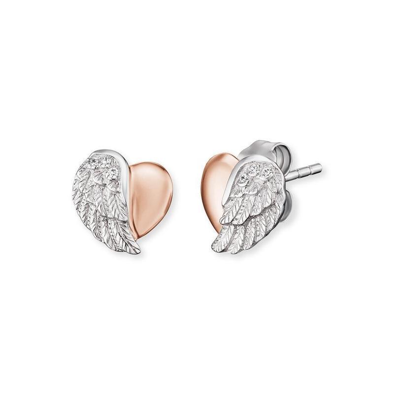 Engelsrufer 2T Heartwing CZ Studs