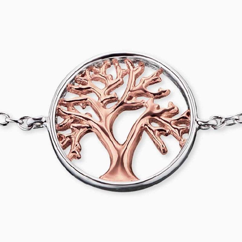 Engelsrufer Angel Whisperer Silver & Rose Tree of Life Bracelet