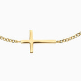 Engelsrufer Cross Silver Gold Plated Bracelet