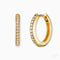 Engelsrufer Lola Gold Hoops with Zirconia