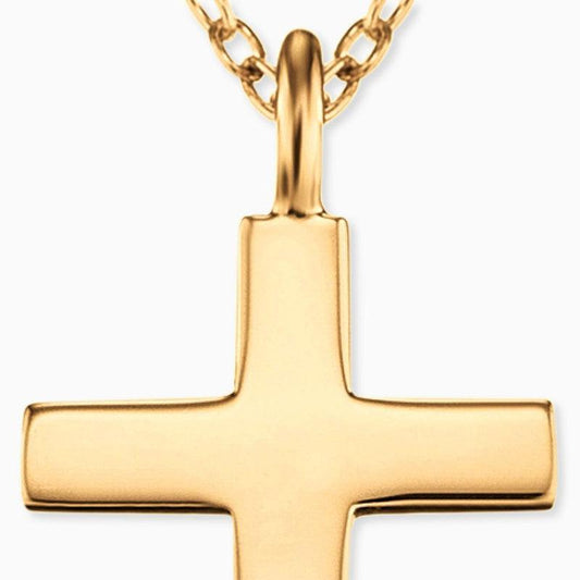 Engelsrufer Silver Gold Plated Cross Chain With Pendant