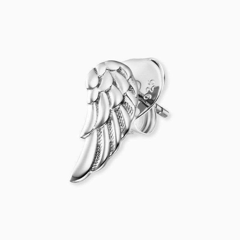 Engelsrufer Whisperer Silver Ear Studs with Feather