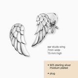 Engelsrufer Whisperer Silver Ear Studs with Feather